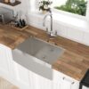 Farmhouse Style 30" Kitchen Sink Workstation With Apron Front Stainless Steel - Brushed Nickel - Image 3