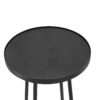 Ranlo - Round Accent Table With Geometric Legs - Black - Image 5