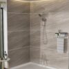 Multi Function Dual Shower Head Shower System With 4.7" Rain Showerhead, 7 Function Hand Shower, Adjustable Slide Bar - Brushed Nickel - Image 3