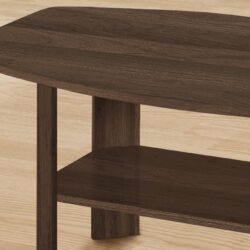 Table Set, Coffee, End, Side, Accent, Living Room Transitional (Set of 3) - Walnut