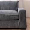 Luxe - Corduroy Sofa With Sleek Design, Spacious And Comfortable 3 Seater Couch - Gray - Image 5