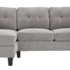 U Shaped Sectional Sofa Couch With Dual Chaise Lounges, Storage Pockets And Armrest Pillows - Gray - Image 16