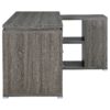L Shape 60" Computer Desk With Multiple Storage And Built In File Cabinet - Gray - Image 8