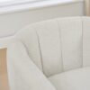 360° Swivel Pumpkin Shape Club Armchair - Ivory - Image 12