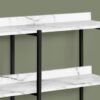 Accent Console Table For Entryway, Contemporary And Modern - White / Gray - Image 8