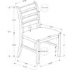 Dining Chair, Dining Room, Side, Upholstered, Transitional (Set of 2) - Brown - Image 3