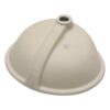 Undermount Oval Bathroom Sink With Overflow - White - Image 4