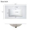 30" Bathroom Vanity With Soft Close Storage - Gray - Image 12