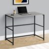 Computer Desk, Home Office, Laptop, Left, Right Set-Up, Storage Drawers, Work, Contemporary Modern - Gray - Image 3