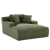 Cloudline - Oversized Chaise Lounge Chair In Soft Corduroy, Modern Comfy Couch With Full Foam Cushioning, Cozy Sleeper Sofabed For Living Room - Green - Image 10