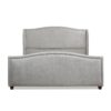 Carmen - King Upholstered Wingback Panel Bed Frame - Silver Gray - Image 4