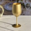 Leadingware Metallic Plastic Wine Glasses (Set of 4), Bpa Free, Unbreakable 12Oz Acrylic Wine Glasses - Gold - Image 5
