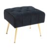 Modern Accent Chair With Ottoman, Comfy Armchair For Living Room, Bedroom, Apartment, Office - Black - Image 11