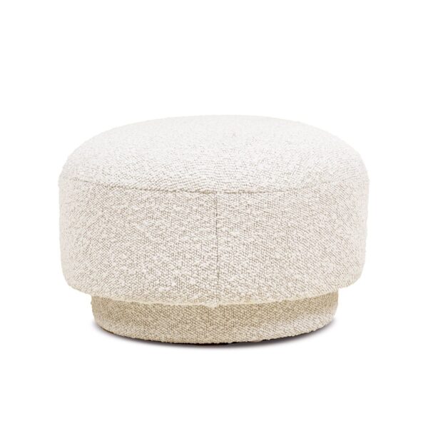 Fuji - Mushroom Footstool Ottoman - Ivory White