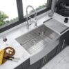 Farmhouse Style 30" Stainless Steel Apron Front Kitchen Sink With 10" Depth And Finish - Brushed Nickel - Image 4