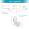 1 Piece Toilet And Soft Closing Seat - White - Image 3