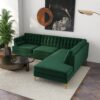 Brooke - Sectional Sofa Right Facing - Green - Image 9