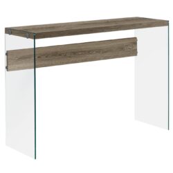 Console Accent Table Narrow For Living Room - Taupe