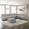 Selen - Corner Sectional Sofa - Light Gray - Image 6