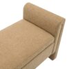 Modern Teddy Bed End Bench With Arms And Storage, Upholstered Large Foot Rest Stool, Comfy Window Vanity Bench For Living Room, Dorm, Coffee Table, Teddy - Coffee - Image 9