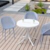 2 Piece Durable Single Chair With Mesh Hollow Out Design - Light Gray - Image 10