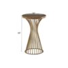 Mercer - Pedestal Table - Bronze - Image 3