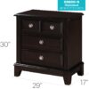 Ashford - Nightstand - Cappuccino - Image 7