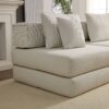 Oversized Upholstered Sectional Sofa Couch Set, Modular L Shaped Floor Sofa Set With 6 Pillows For Living Rooms - Light Gray - Image 26