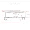 Hunter - TV Media Stand - Umber Brown Stain - Image 8