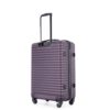 3 Piece Luggage Sets Lightweight Suitcase With Two Hooks, Spinner Wheels, Tsa Lock, (20/24/28) - Purple - Image 10