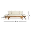 Outdoor Expandable Daybed And Cushions - Teak - Image 3