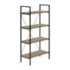 Bookshelf, Bookcase, 4 Tier, Office, Bedroom, Contemporary, Modern - Taupe - Image 11