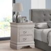 Lorana - Modern Nightstand - Silver Champagne - Image 5