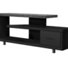 TV Stand, Console, Media Entertainment Center, Storage Cabinet, Contemporary & Modern - Black - Image 6