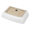 Rectangular Vessel Bathroom Sink - White - Image 4
