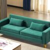 Aesthetic Sofas For Living Room, 3 Seater Couch With Classic Modern Appeal And Luxurious Soft Comfort, Easy To Maintain - Green - Image 11