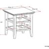 Acadian - End Table - Distressed Gray - Image 2