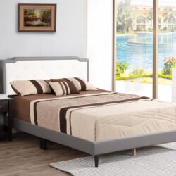 Deb - Full Bed Upholstered For Cozy Sleep - Gray