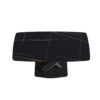 63" Artificial Stone Black Curved Black Metal Leg Dining Table - Black - Image 11
