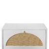 2 Door Shoe Rack, Rattan, Double Layer, Suitable For Living Room, Hallway - White - Image 18