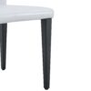 Elegant Dining Chairs (Set of 4) Comfortable & Versatile With Metal Legs - White / Black - Image 9