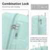 Set 3 Pieces 20" / 24" / 28" Abs Spinner Wheel Luggage, Matching Color, With Combination Lock - Mint Green - Image 7