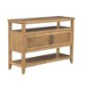 Naomi - 2 Door Storage Console Table With Ample Shelving - Natural - Image 10