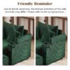 Single Sofa Couch With Storage Space, Movable Ottoman, USB Ports, Cup Holders, Phone Holder - Green - Image 8