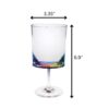 Halo Leadingware Oval Plastic Wine Glasses (Set of 4), Unbreakable Bpa Free Acrylic, 12Oz - Clear - Image 3