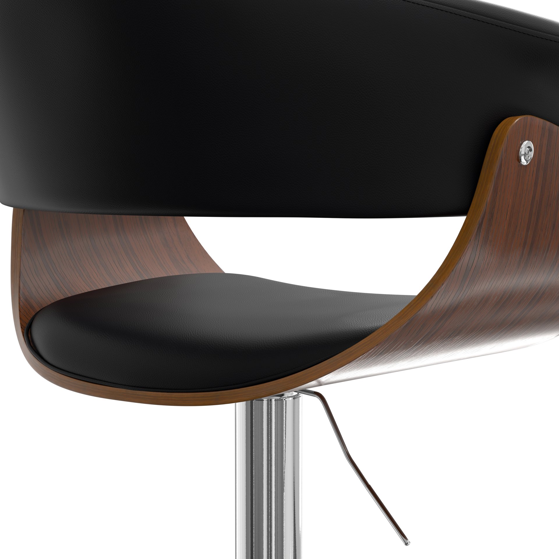 Sheldon - Adjustable Swivel Bar Stool - Black - Image 8