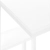 Accent Table, C - Shaped Contemporary - White - Image 6