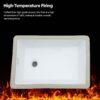 Vertical Undermount Bathroom Sink With Overflow - White - Image 7
