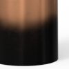 Curtis - Metal Cylinder Accent Table - Ombre Black / Copper - Image 4