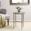 Bedford - Oval Mirror Accent Table - Antique Bronze - Image 2